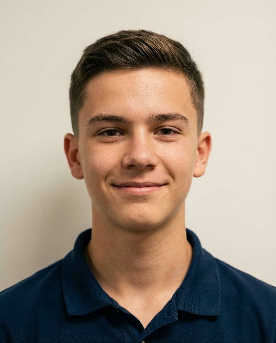 subtle smile friendly photo