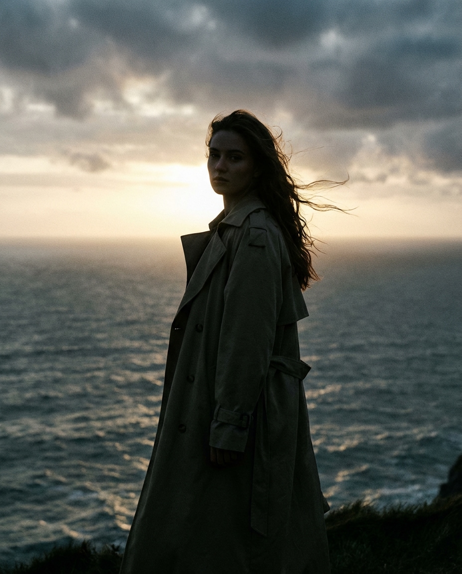 ocean wind silhouette photo