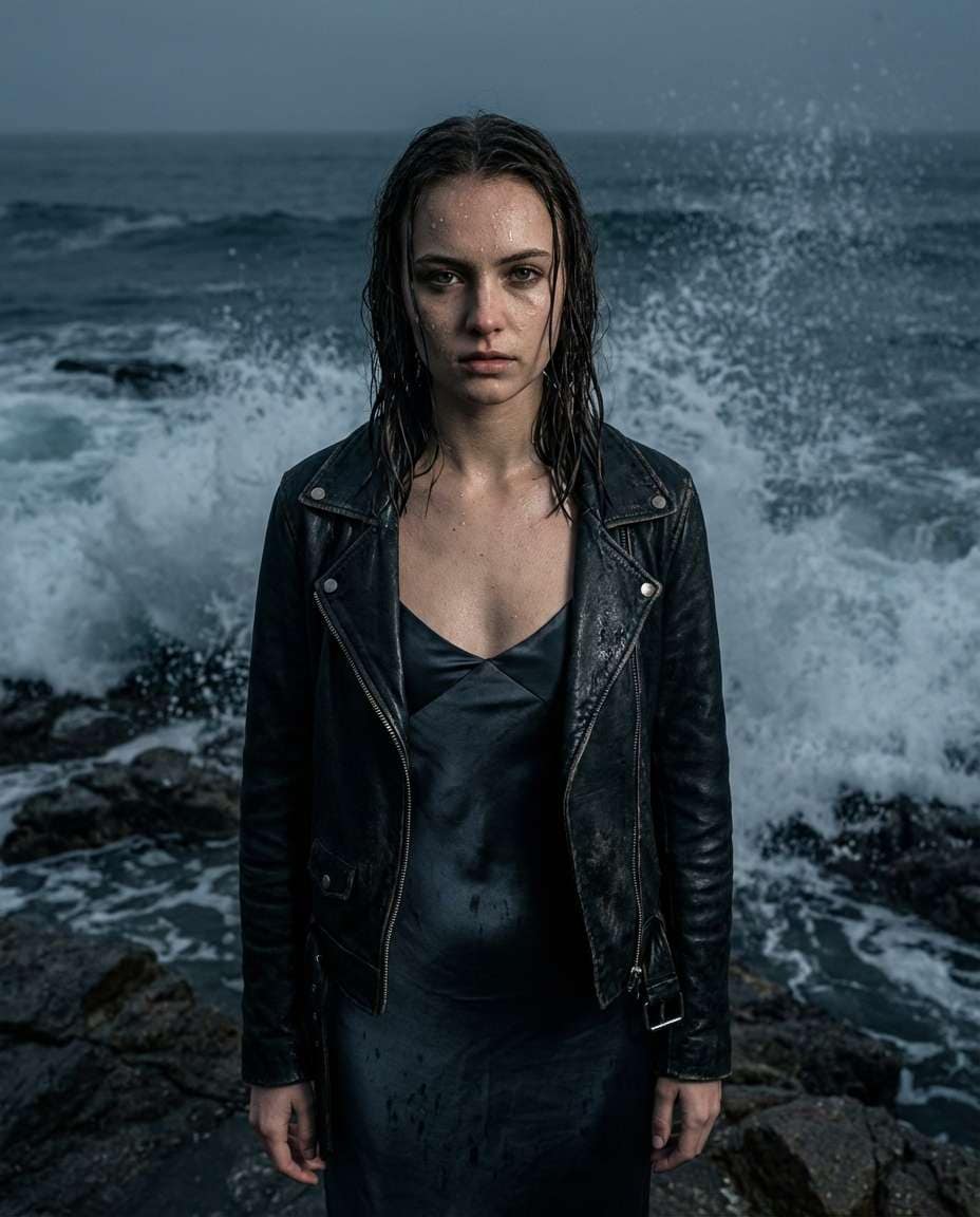 stormy wave drama photo