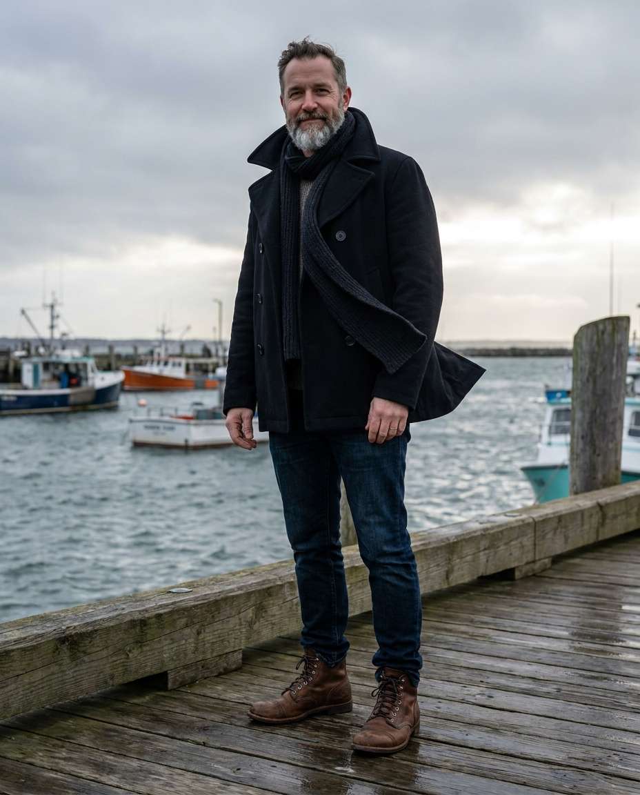harbor windy pier photo