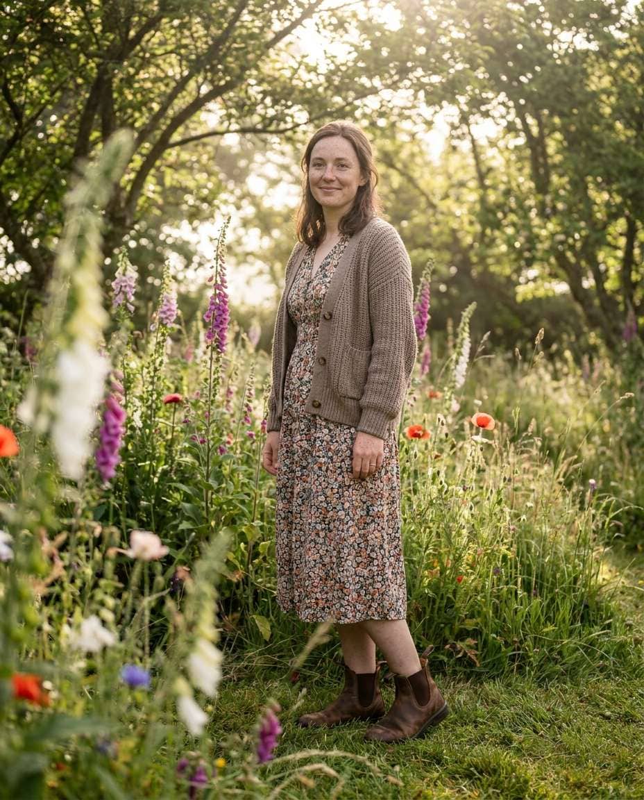 cottage garden calm photo