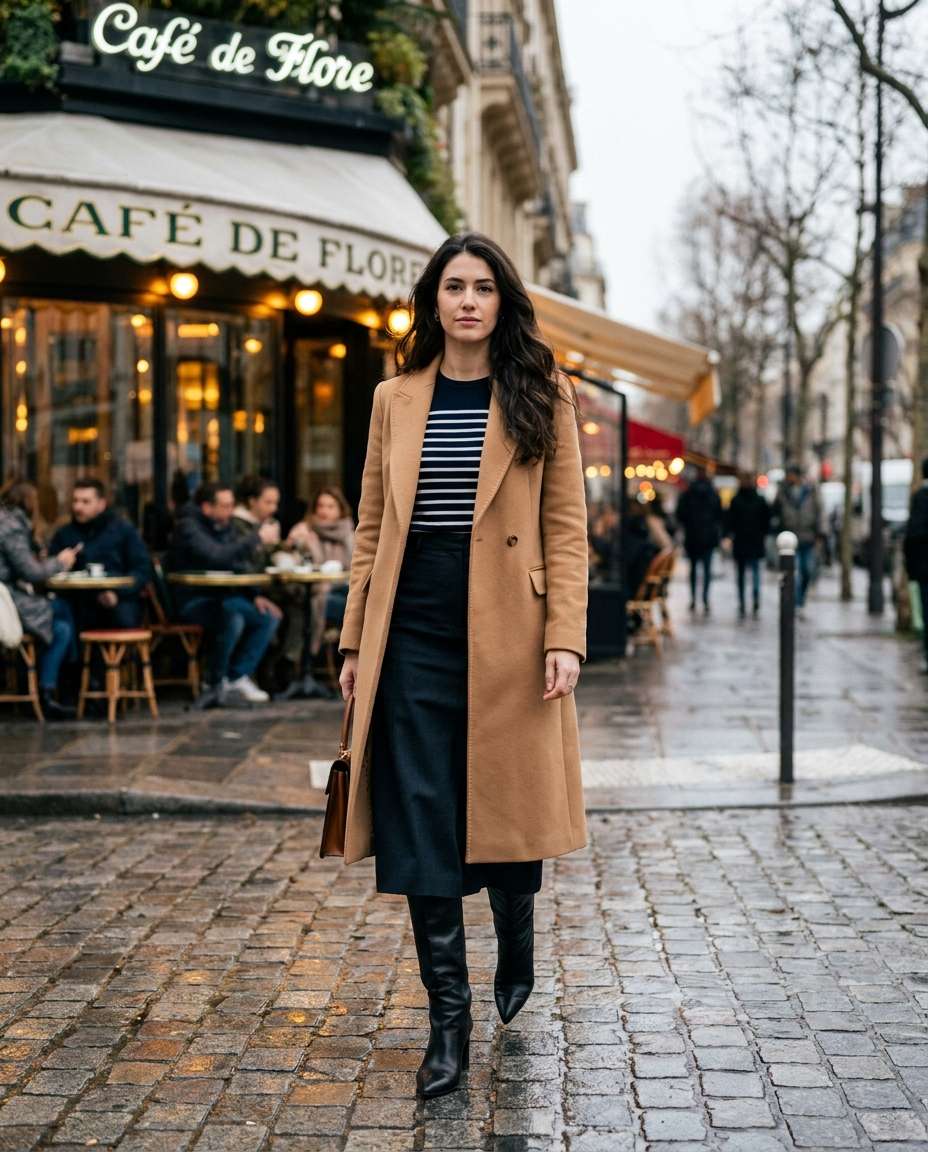 paris sidewalk chic photo
