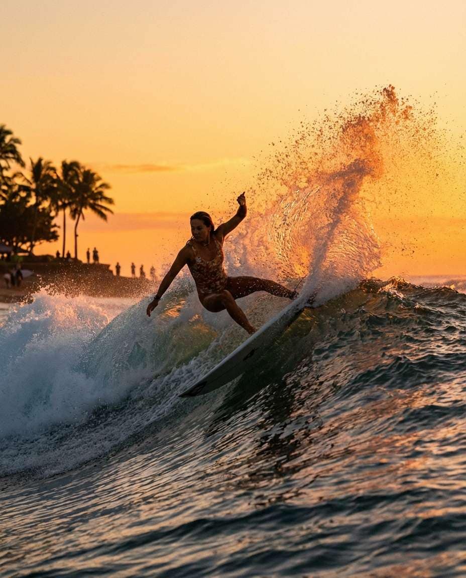 golden hour cutback photo
