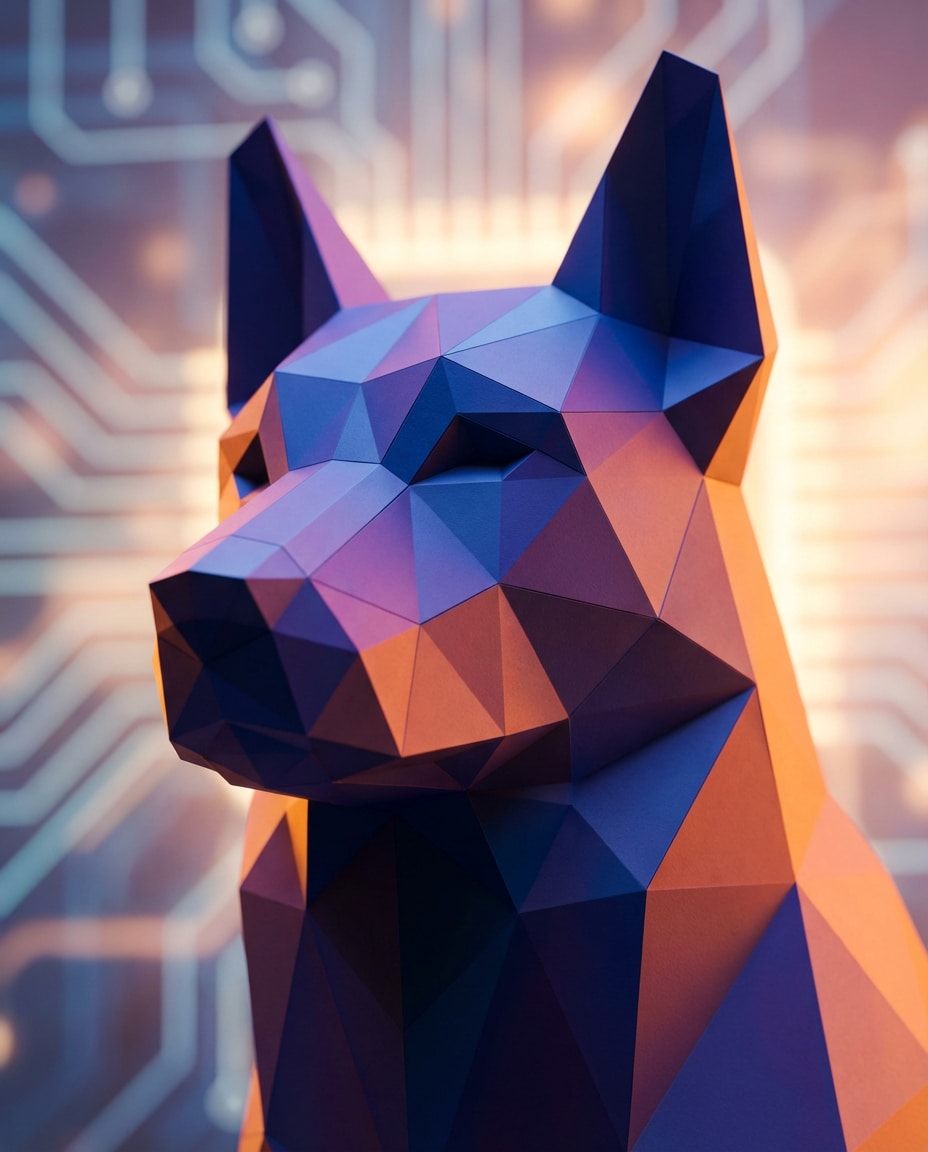 lowpoly geometric photo