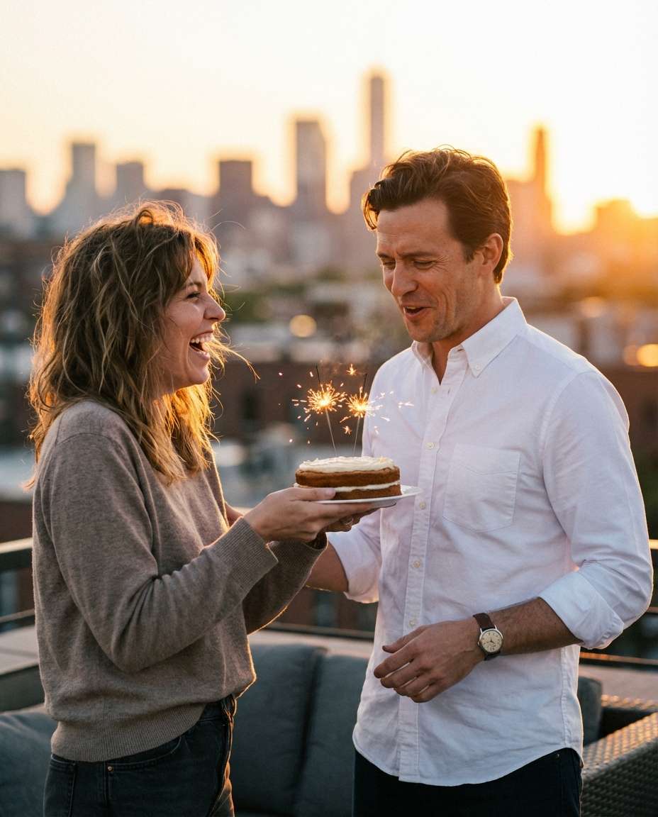 golden hour surprise photo