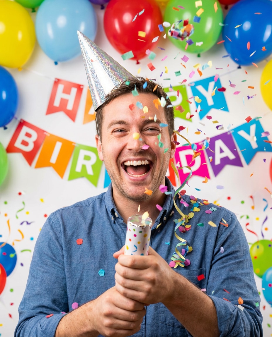 confetti pop moment photo