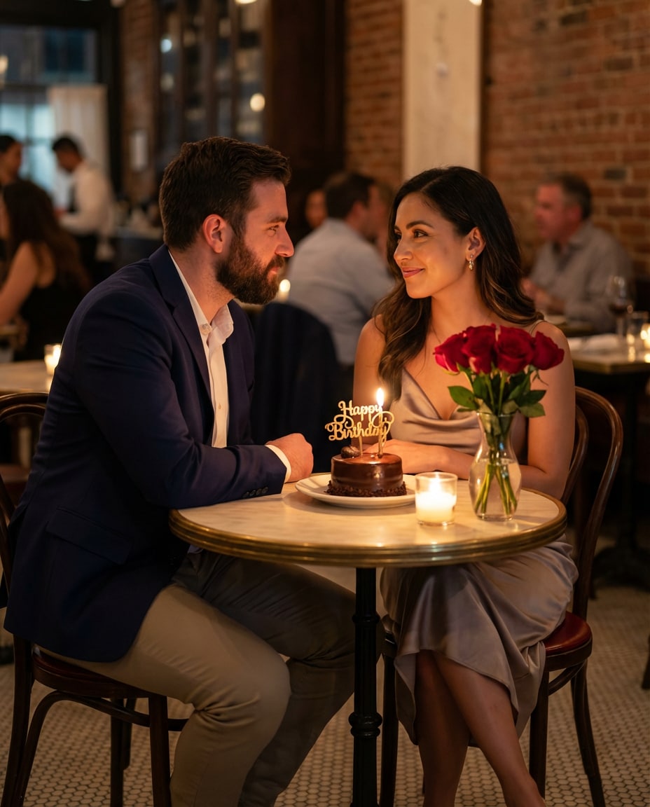 romantic candle dinner photo
