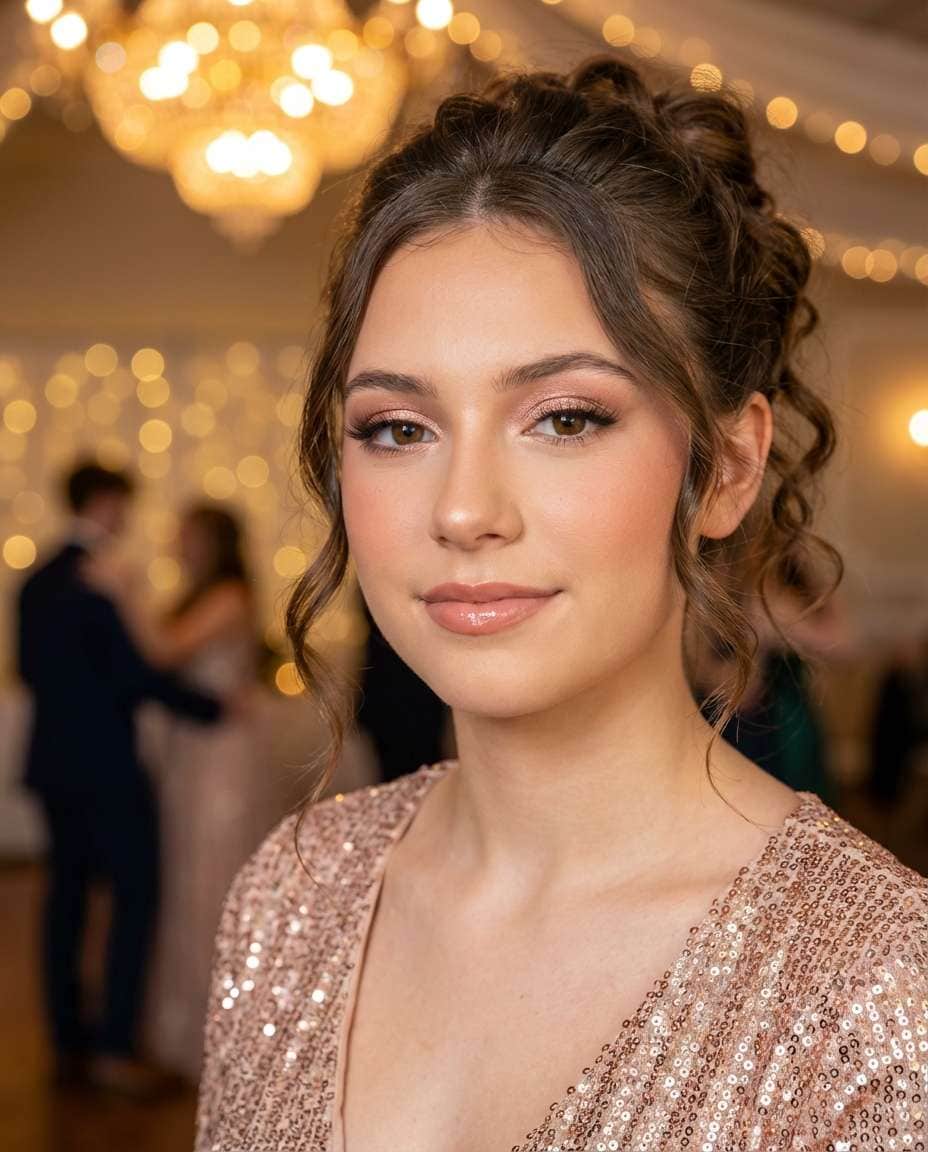 prom sparkle soft glam photo