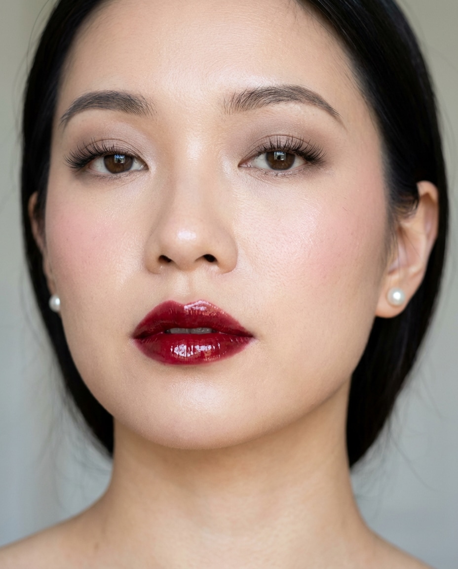 glossy cherry lip photo