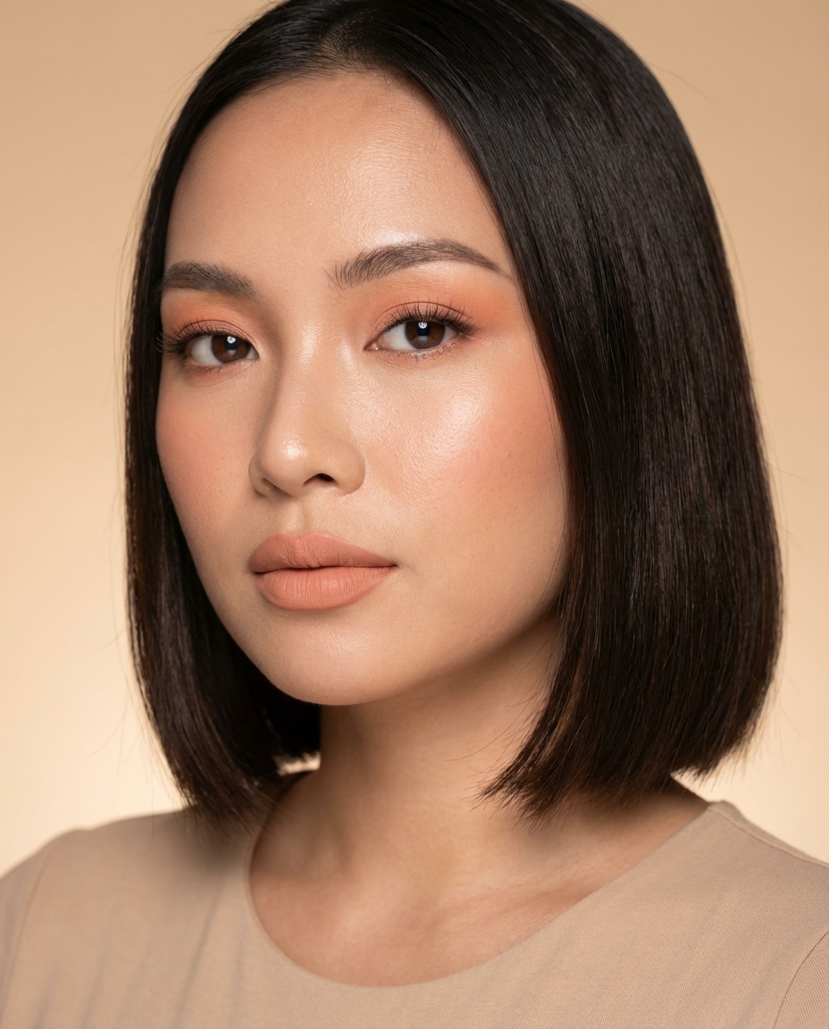 monochrome peach photo