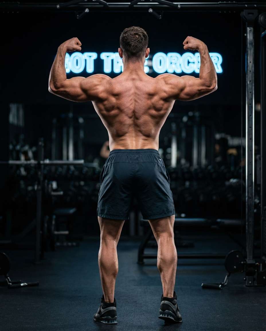 lat spread back shot photo
