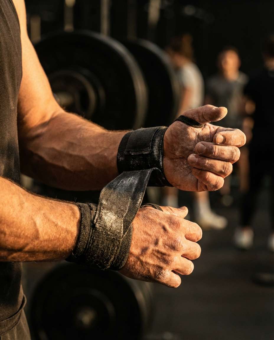 wrist wrap close detail photo