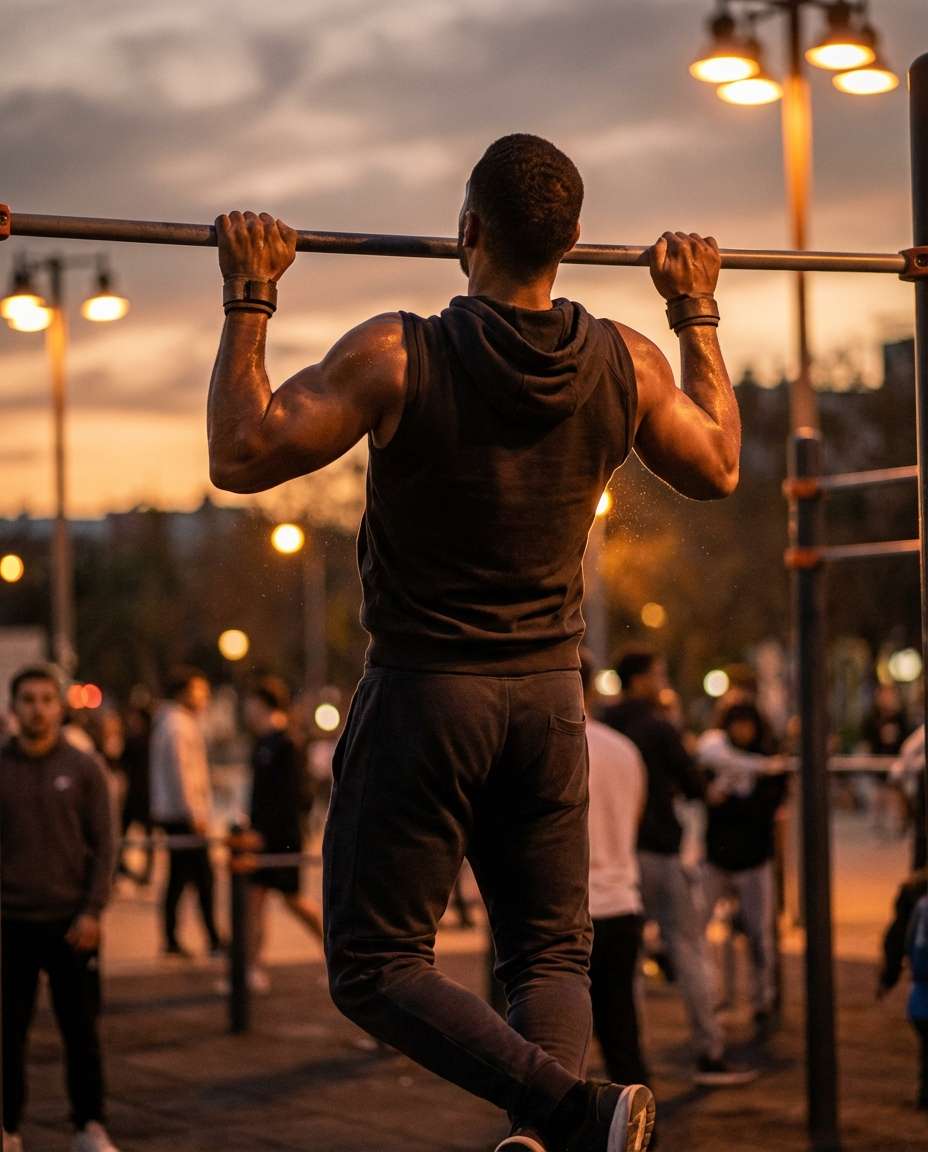 outdoor pullup bar photo
