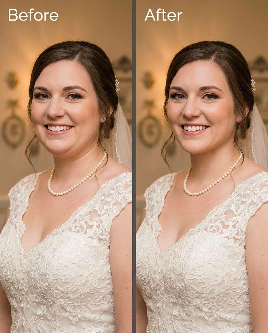wedding dress neckline safe photo
