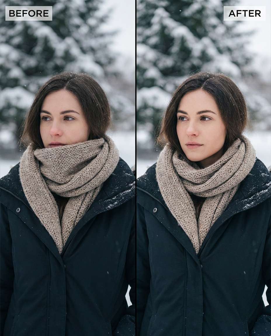 scarf and coat protection photo