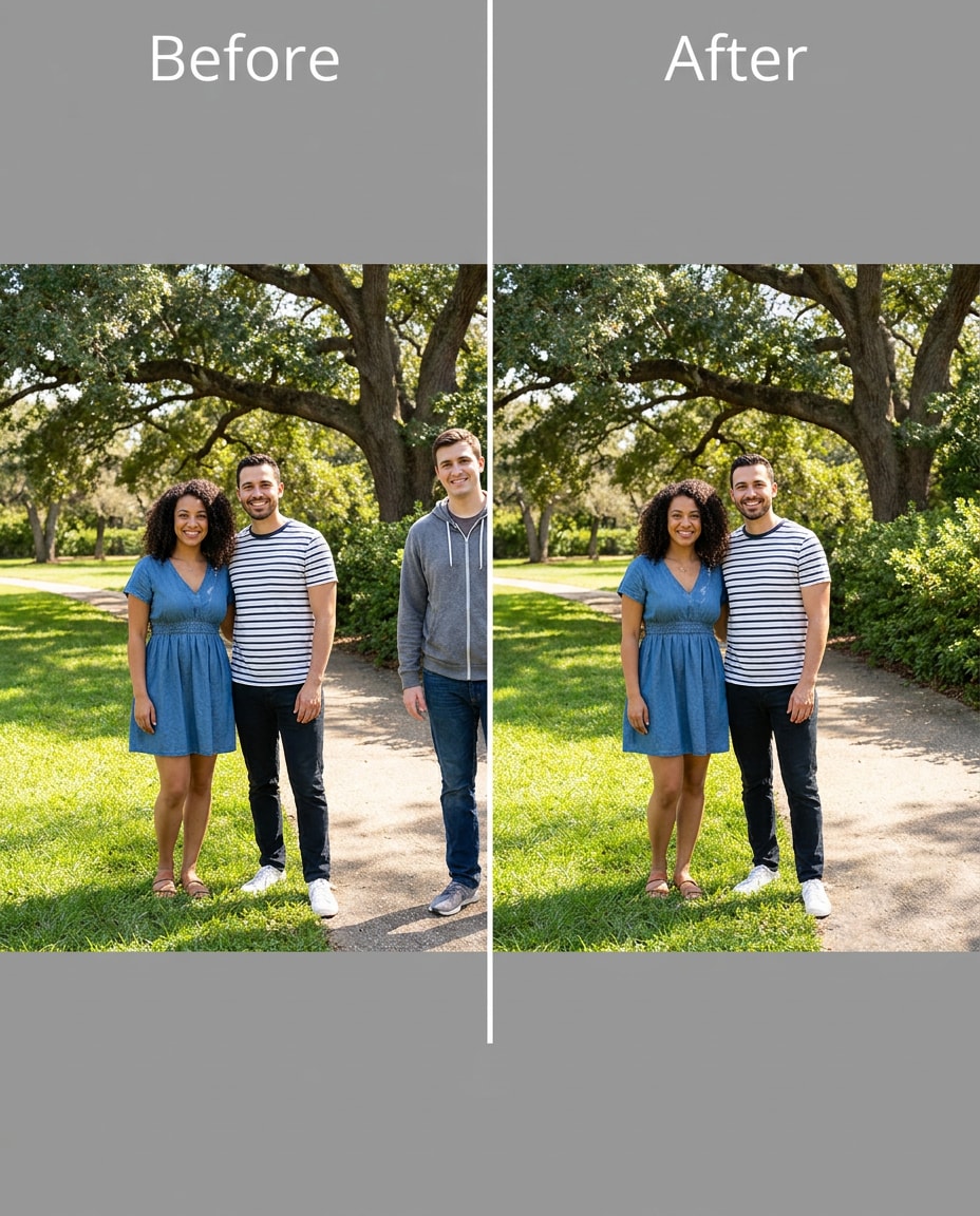 group photo remove photo