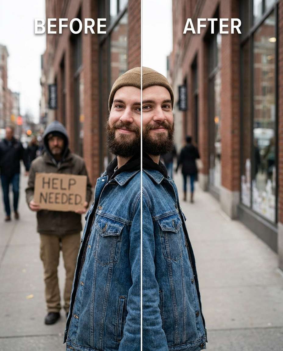sign holder remove photo