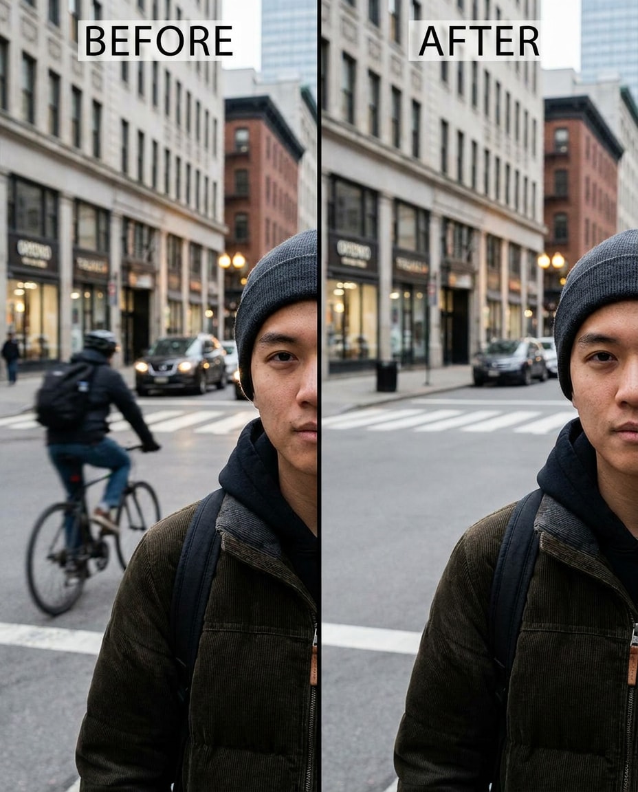 cyclist passing delete photo
