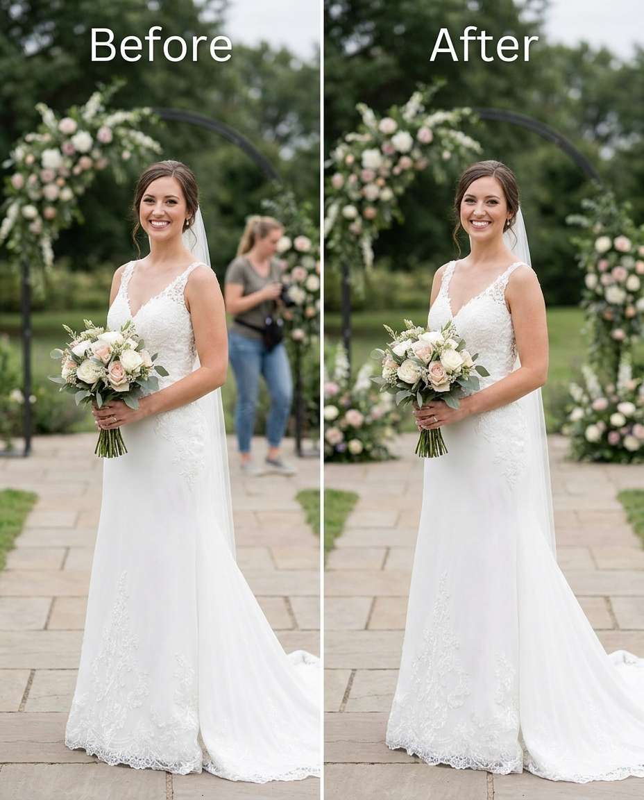 wedding guest remove photo