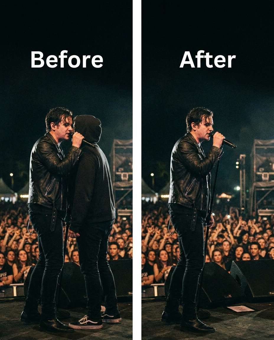 concert neighbor remove photo