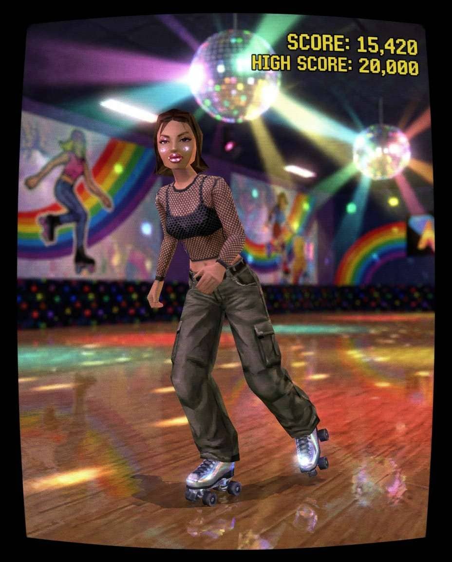 roller rink glam photo