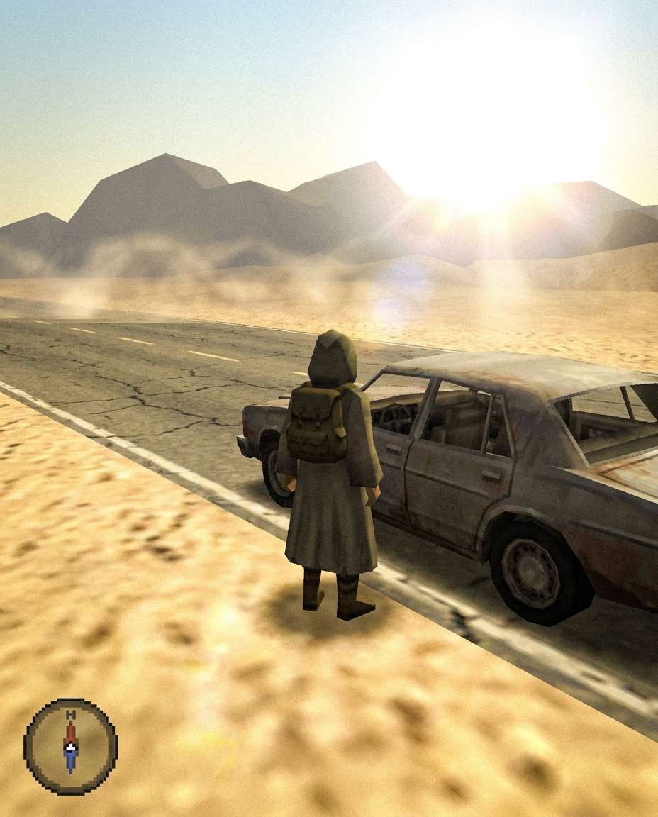 desert highway stop photo