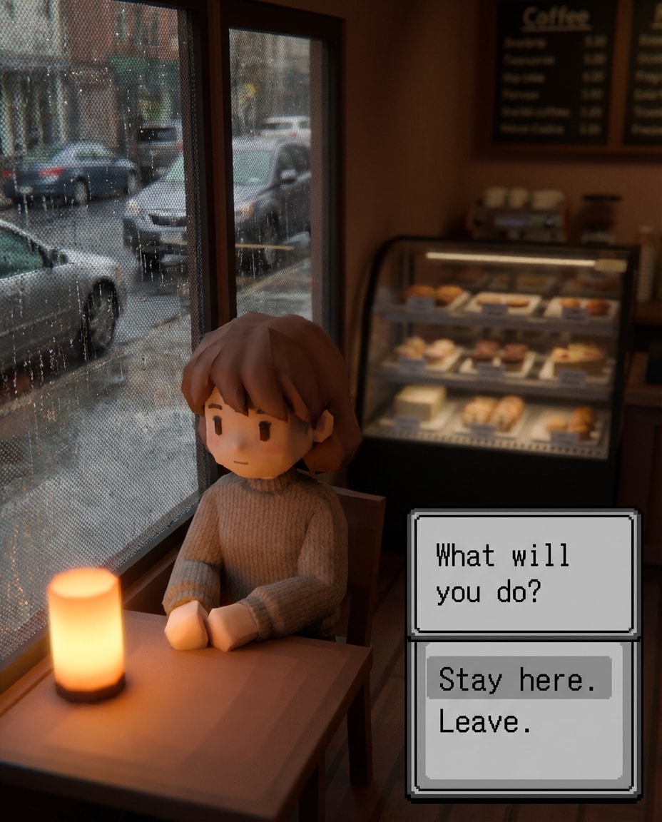 city cafe window photo