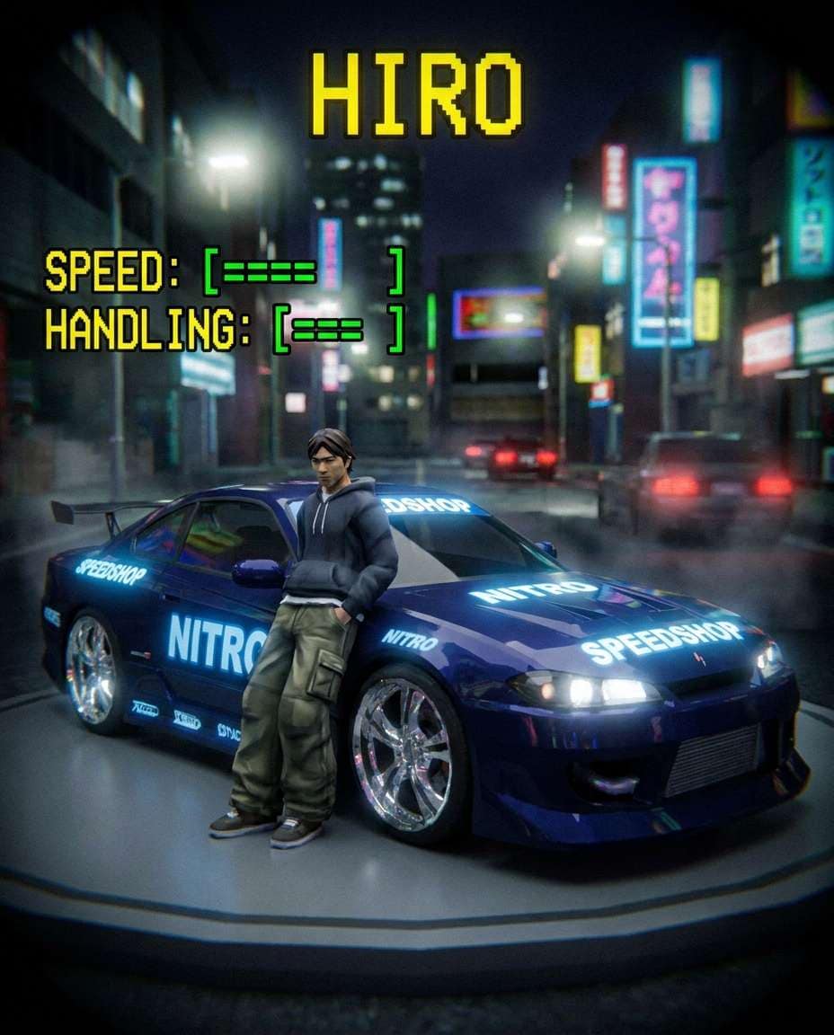 street racer portrait photo