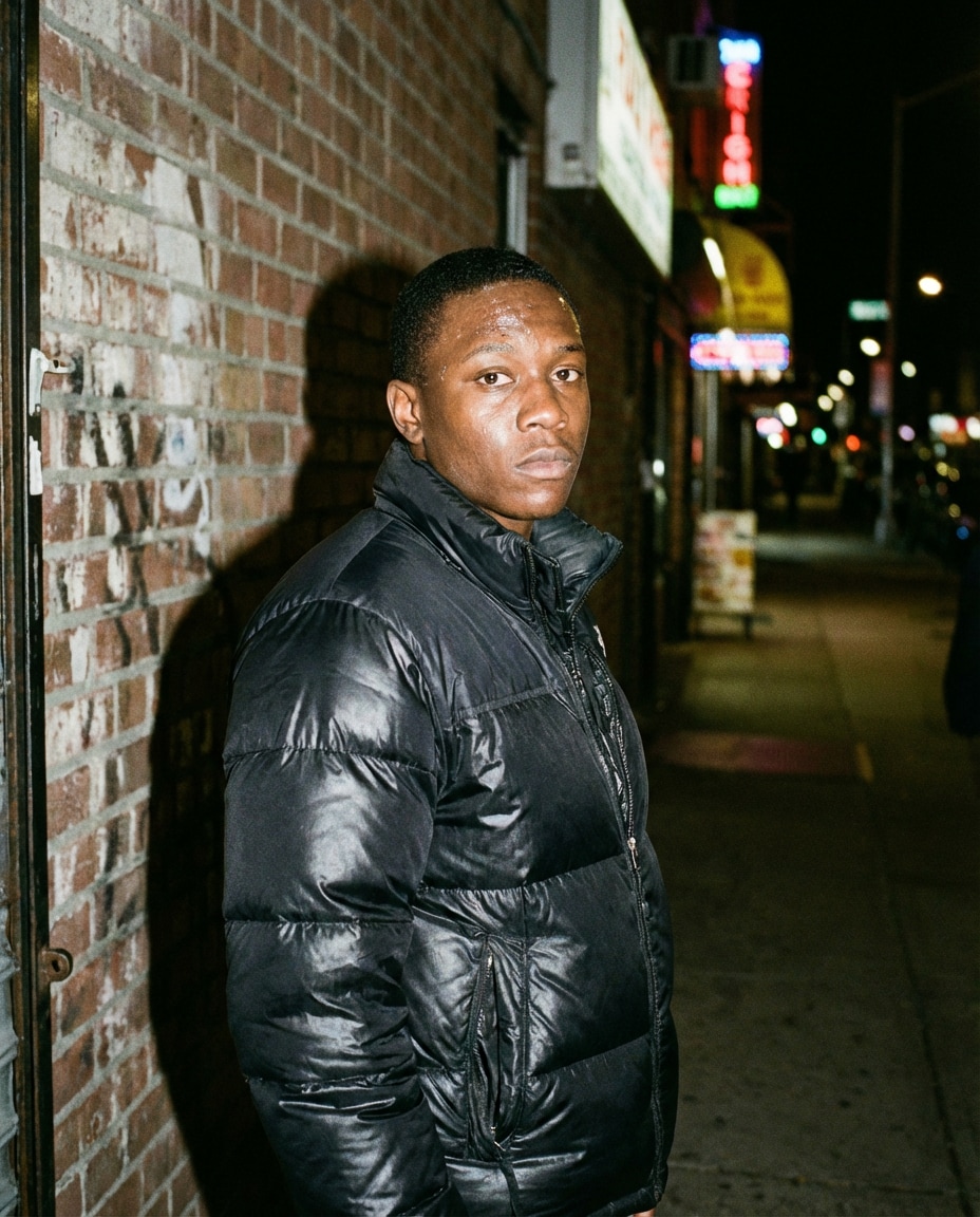 night flash street photo