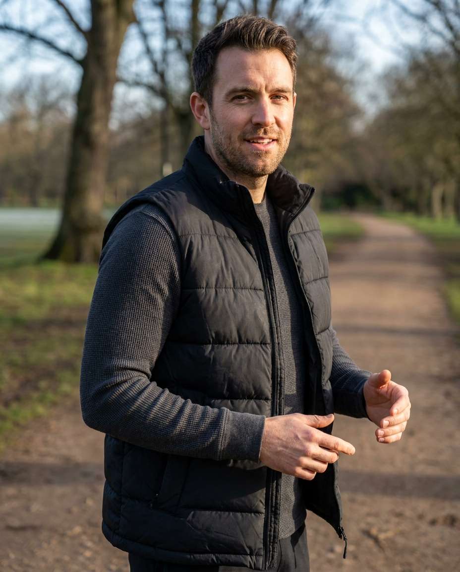 sporty down vest photo