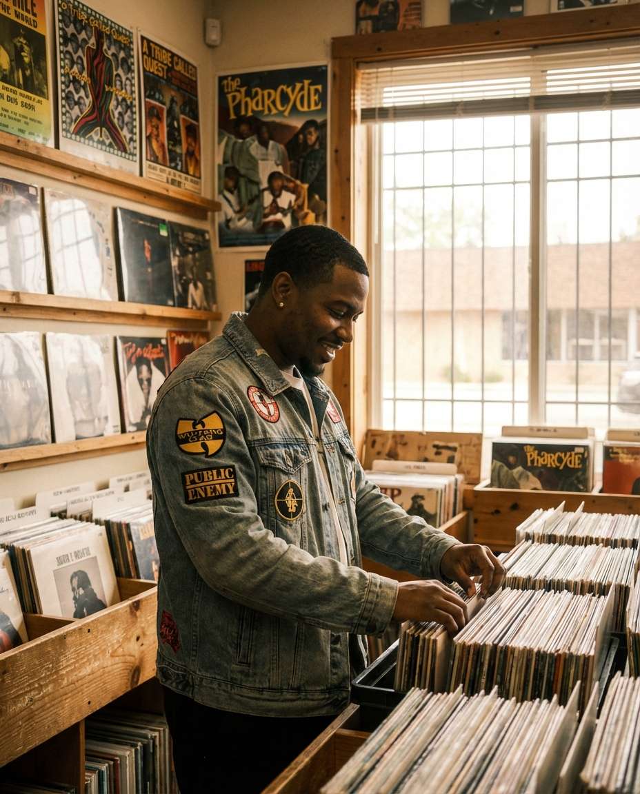 vinyl shop aesthetic photo