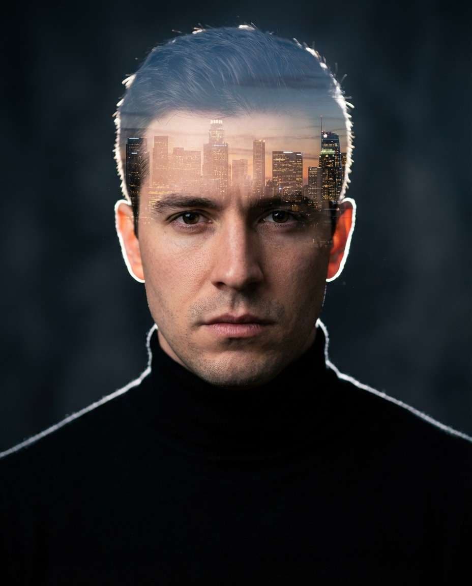 double exposure poster photo