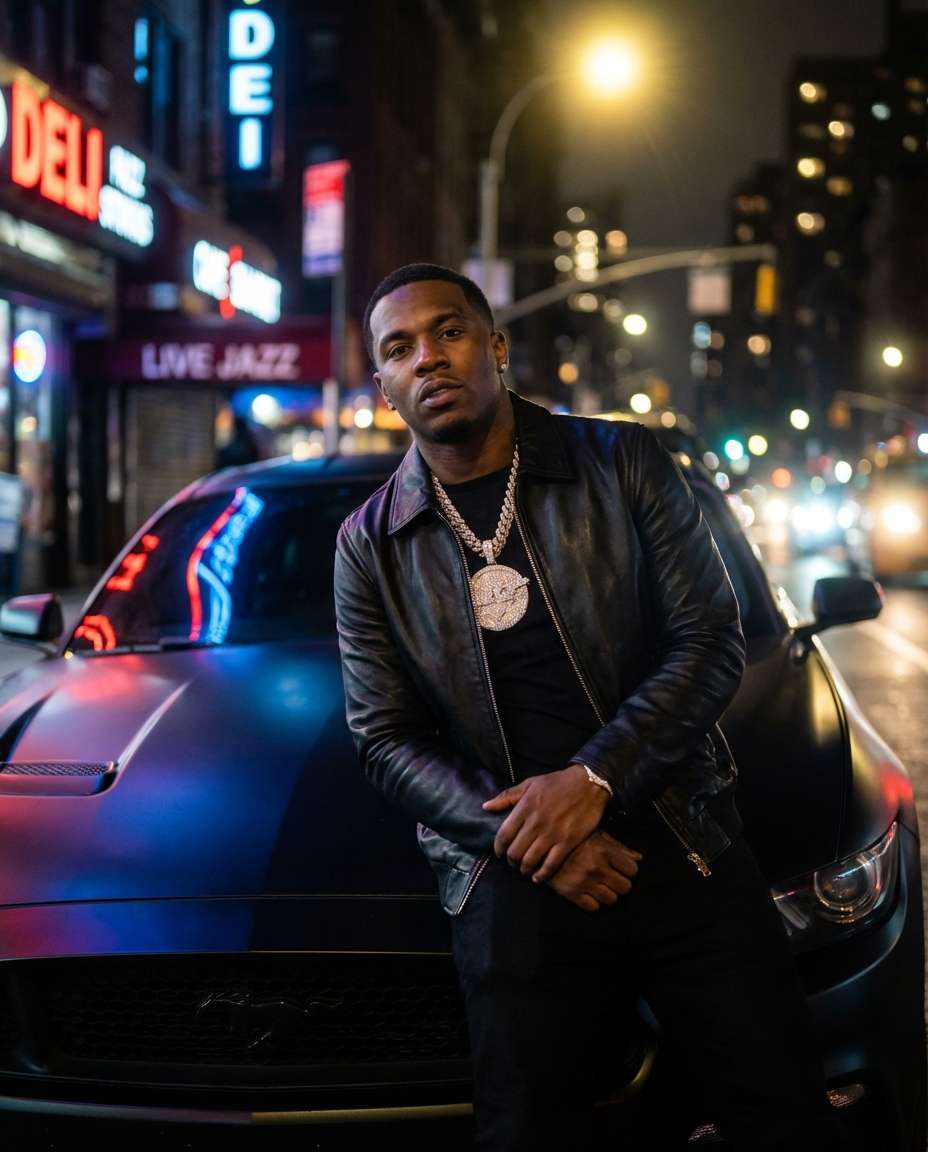 luxury car night photo