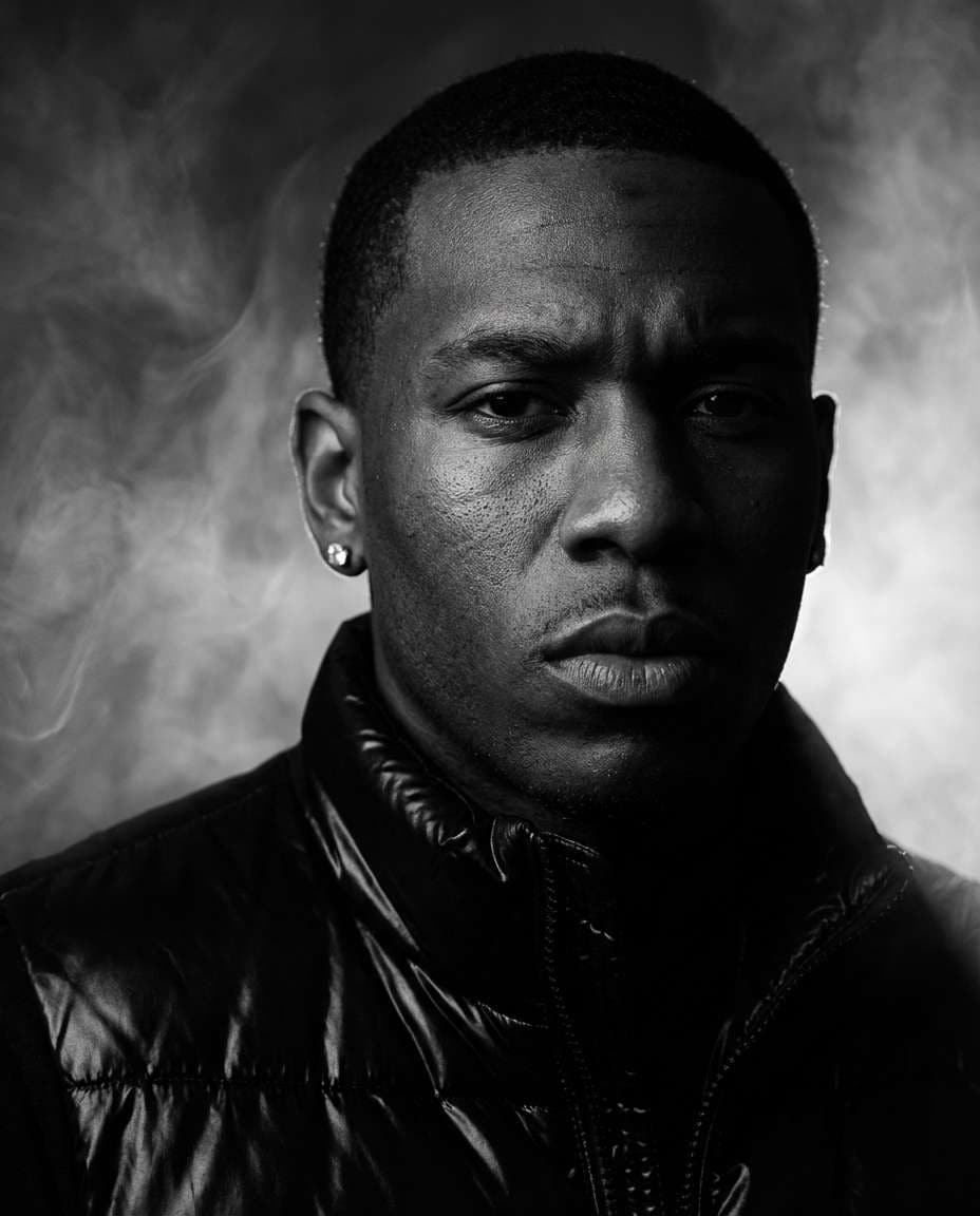 cinematic smoke portrait photo