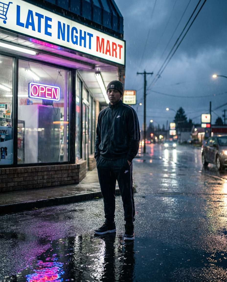 neon convenience store photo