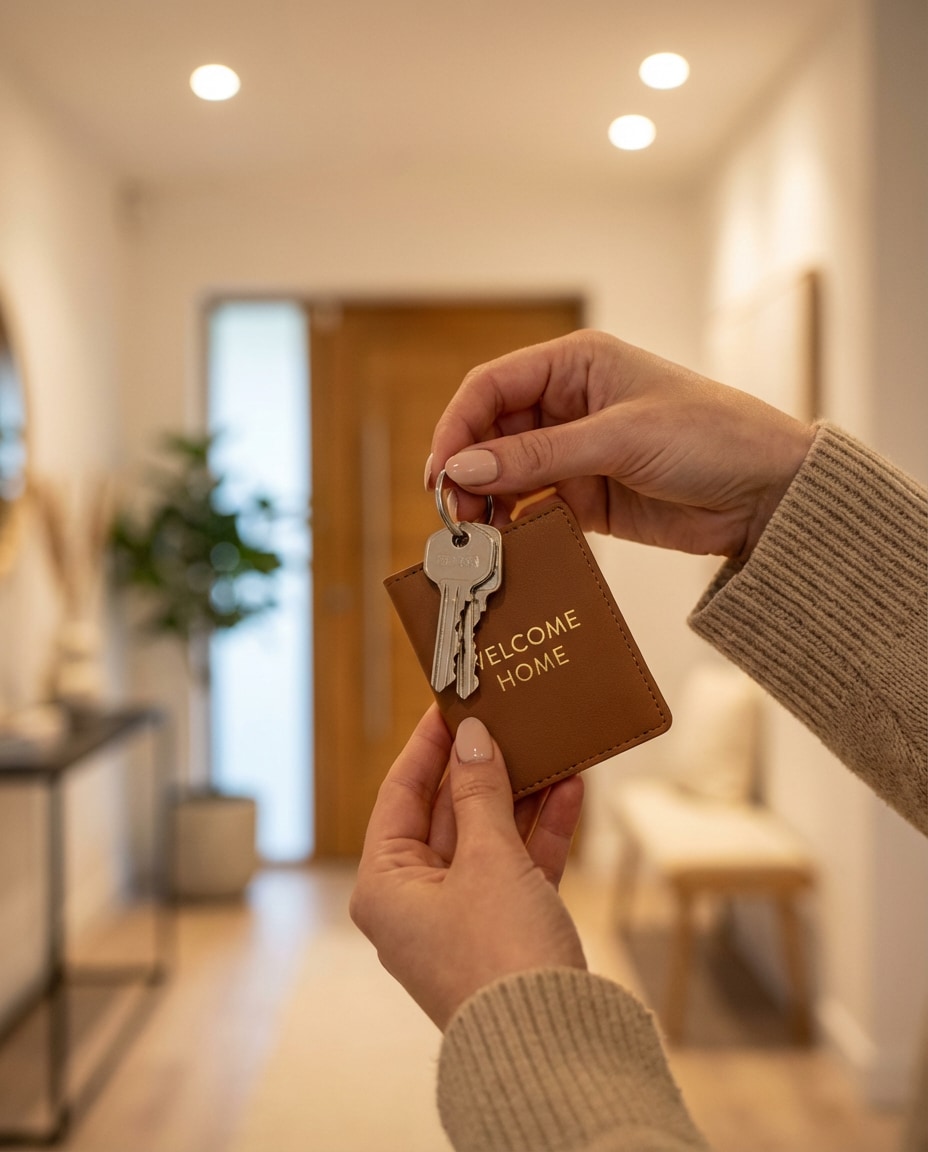 hands with keys detail photo