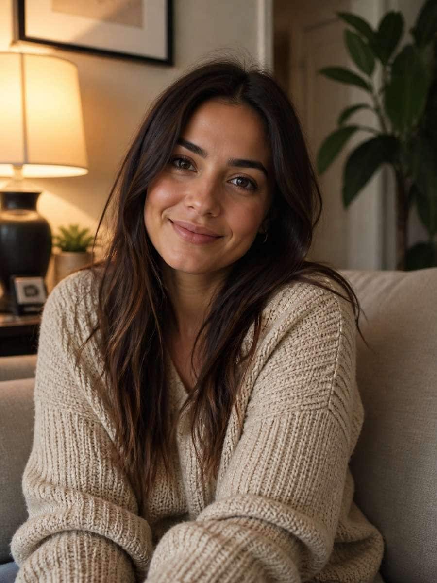 Warm Indoor Lifestyle Portrait photo