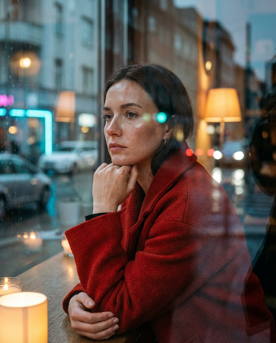 caf window reflection photo