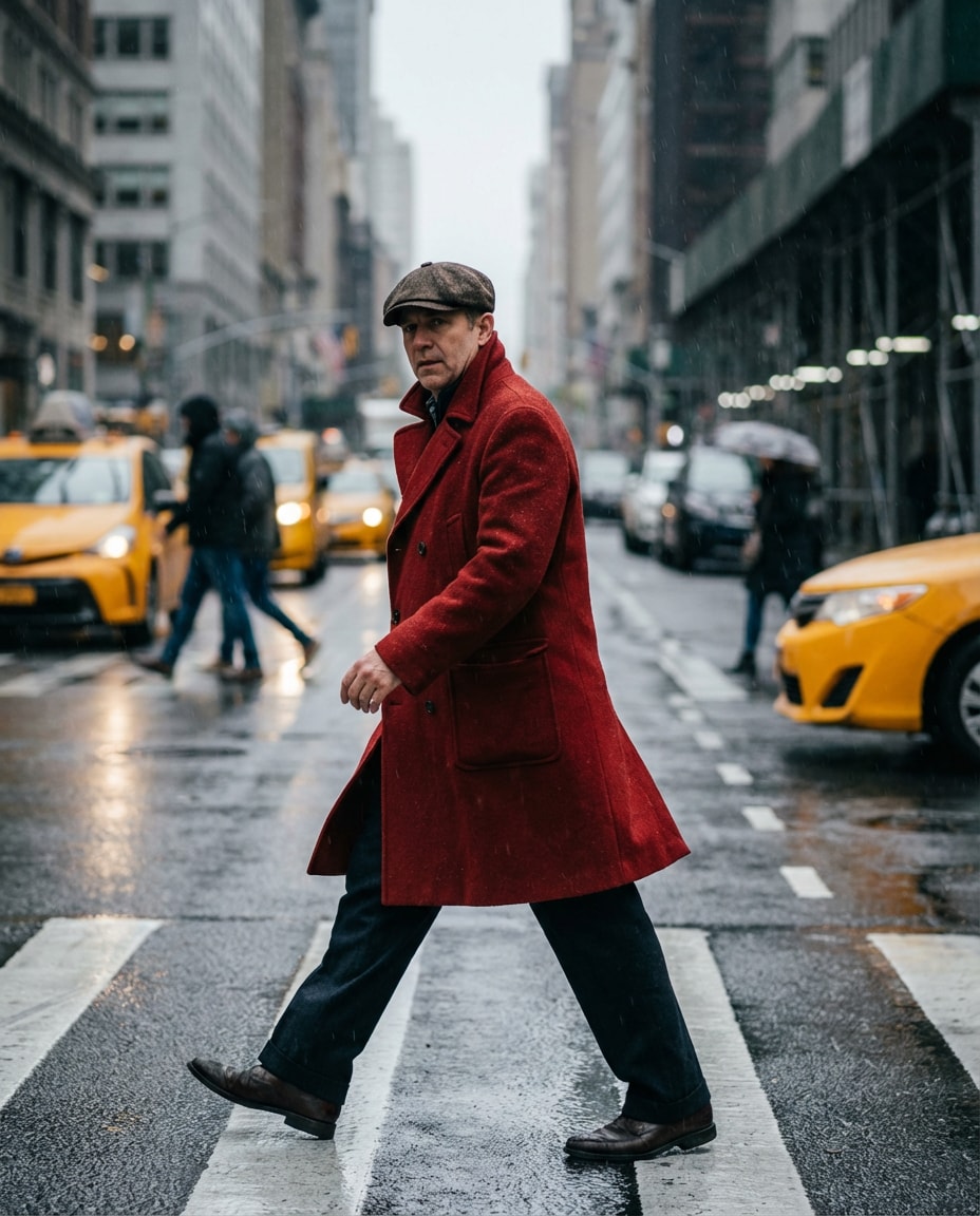 city crosswalk stride photo