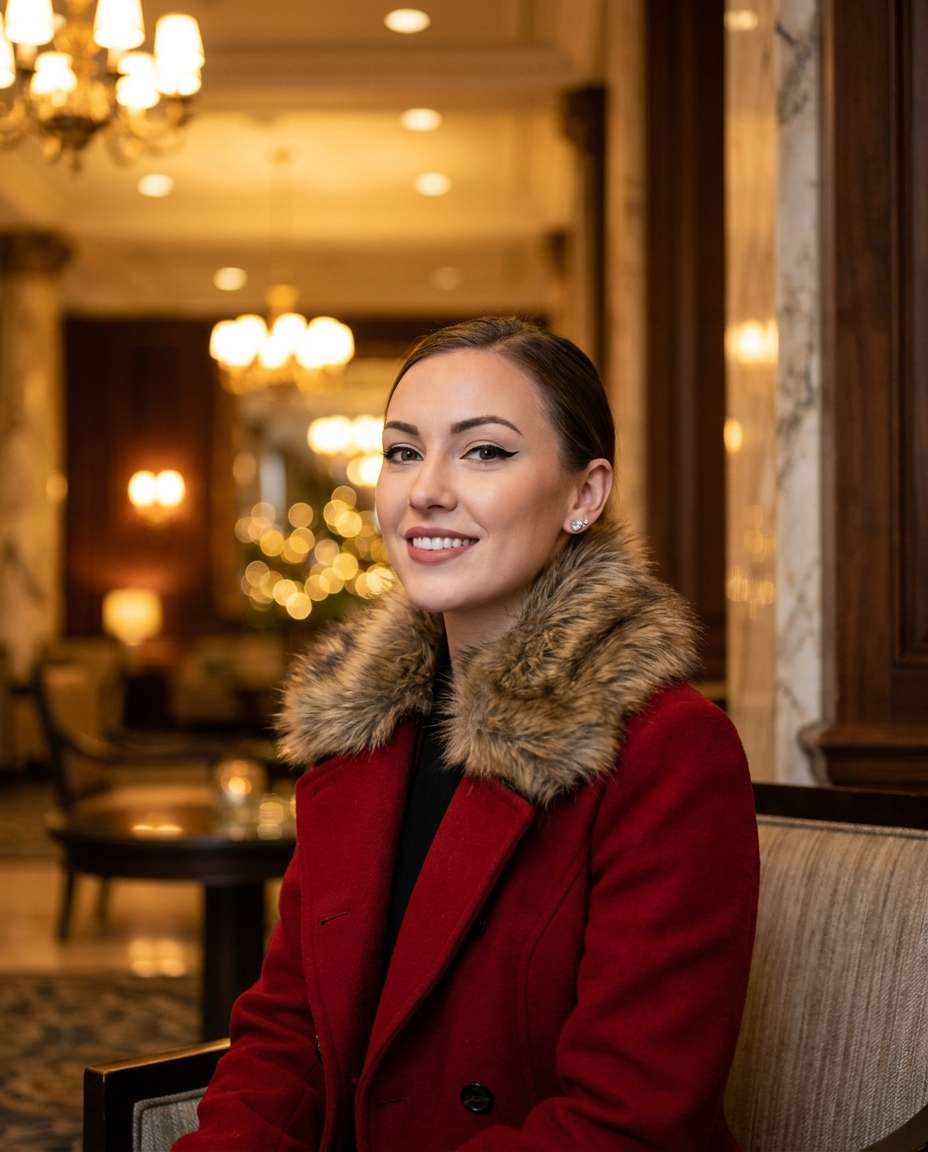 luxury fur collar photo