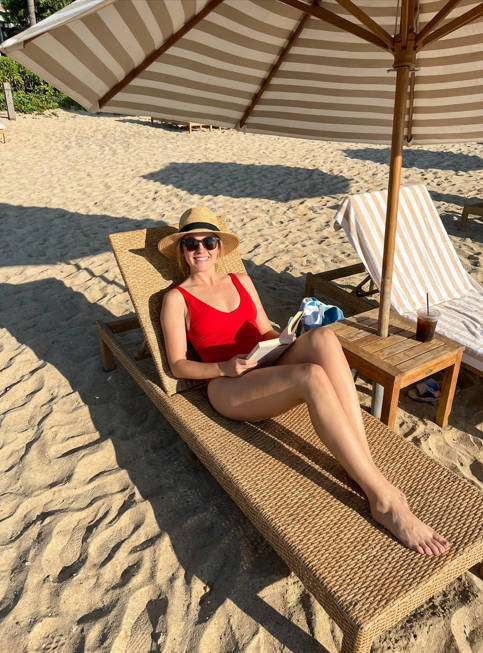 Beach Umbrella Scene photo