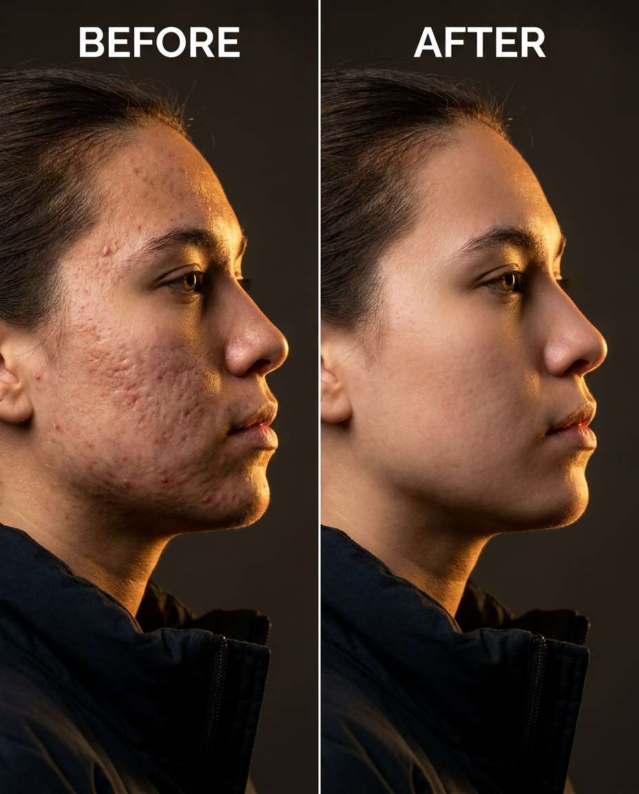 profile angle retouch photo
