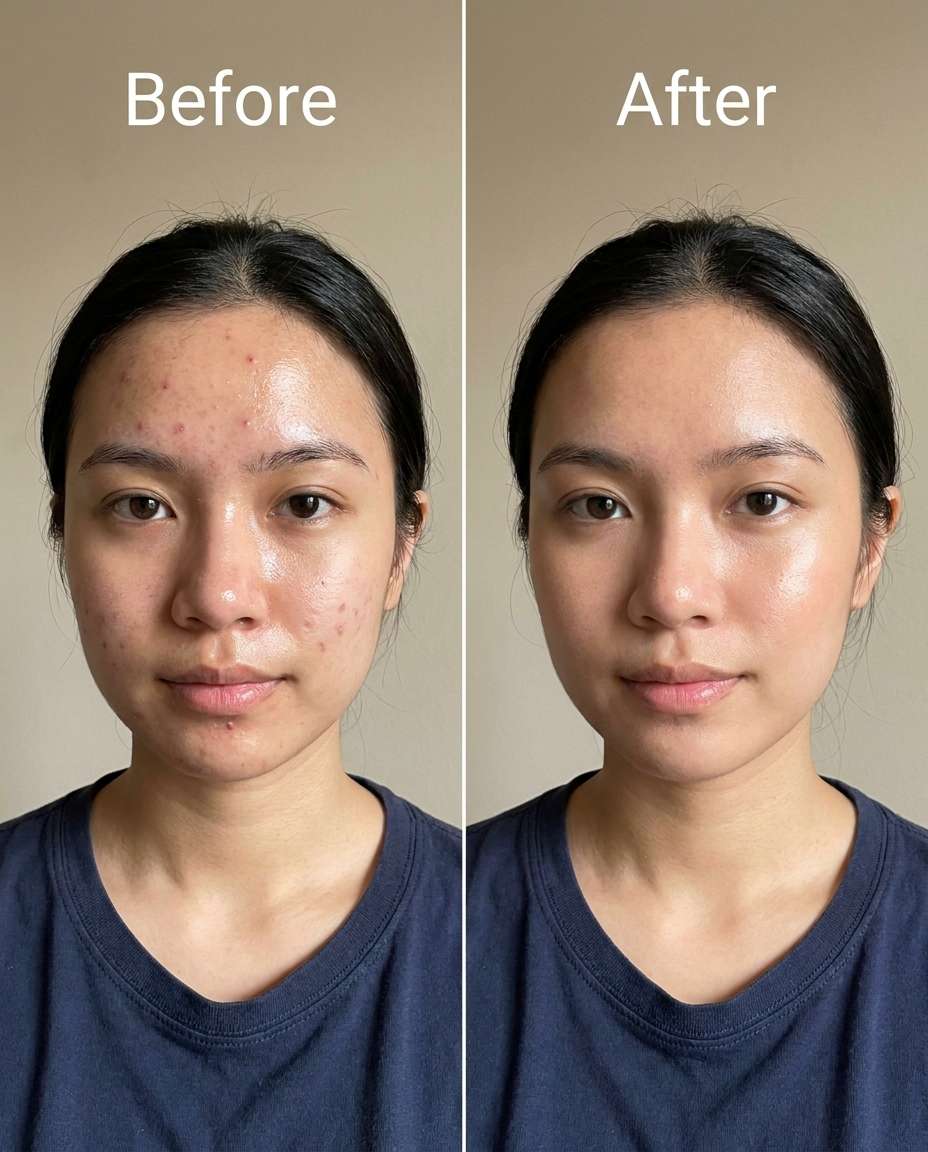 oily shine balanced photo