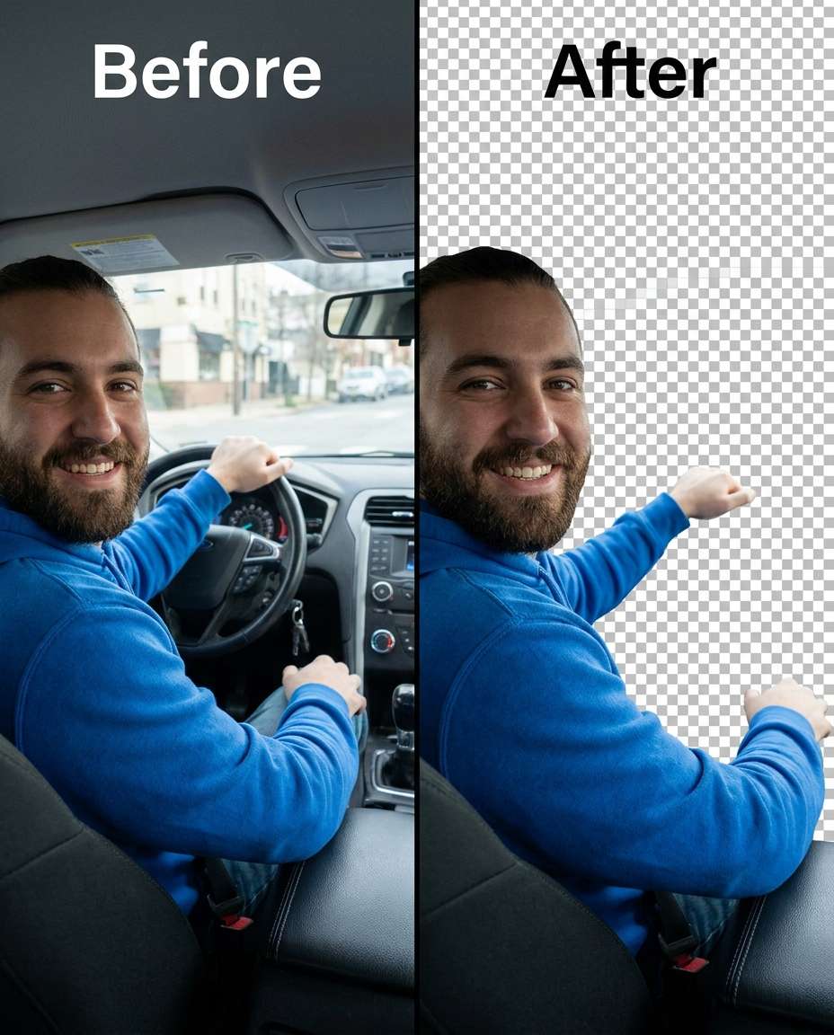 car interior clean cut photo