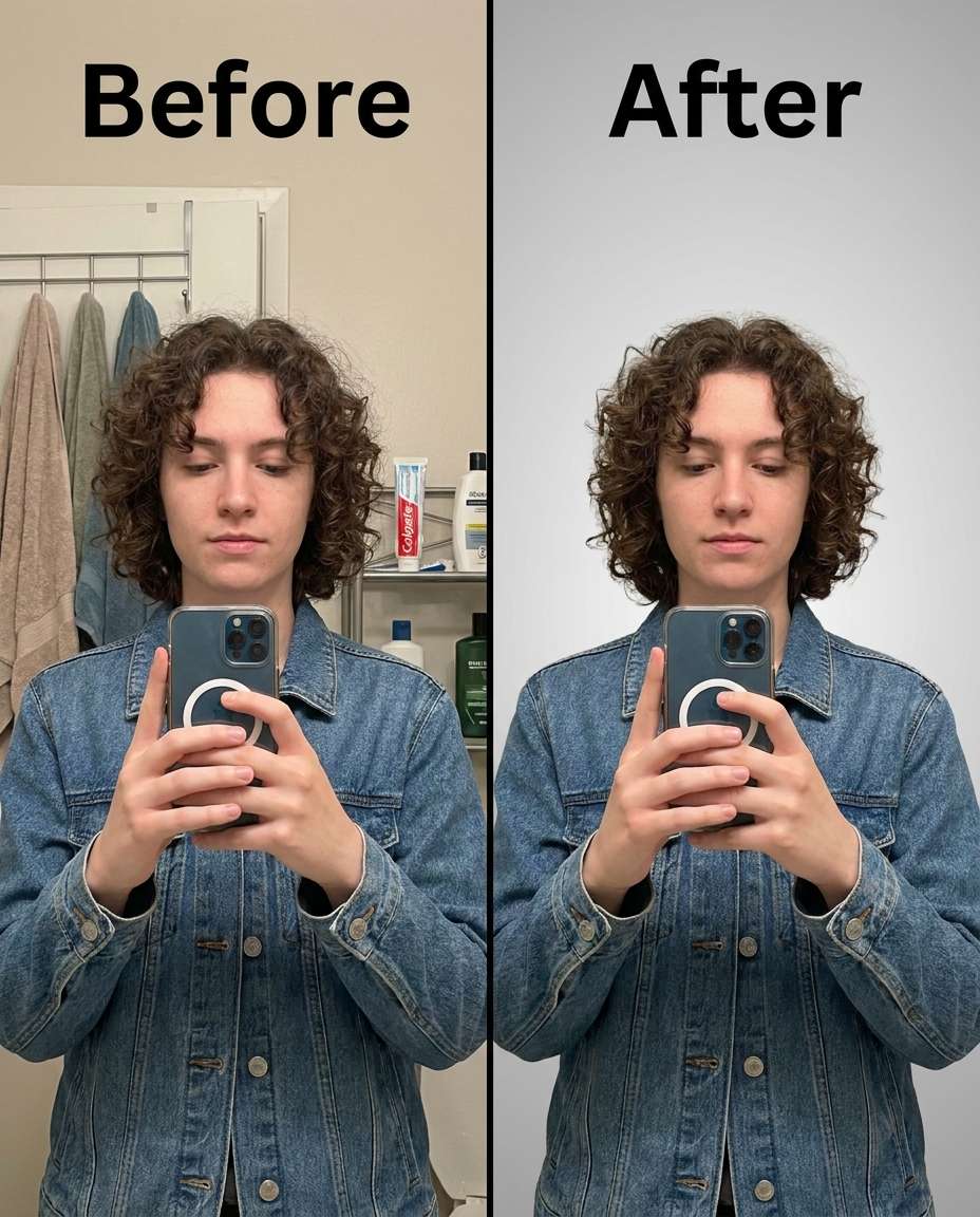 mirror selfie removed photo