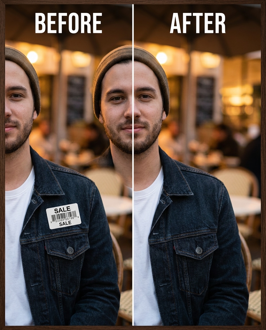 sticker on jacket photo