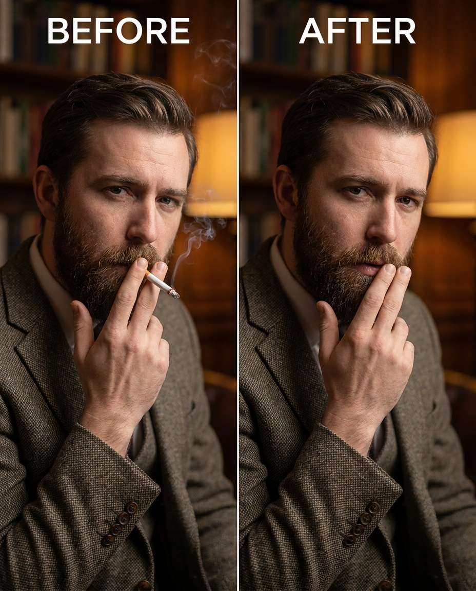cigarette removal photo