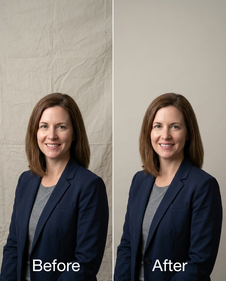 wrinkle on backdrop photo
