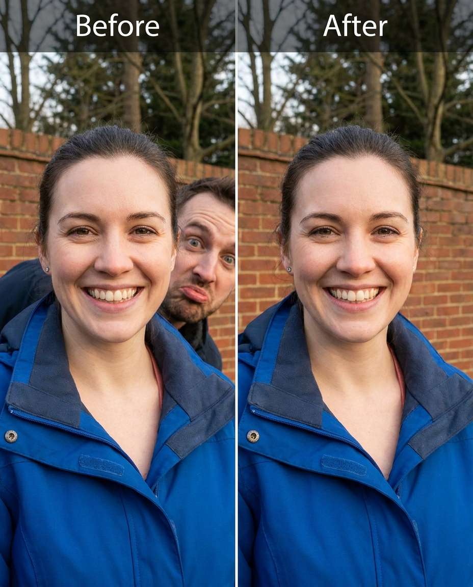 photobomber delete photo