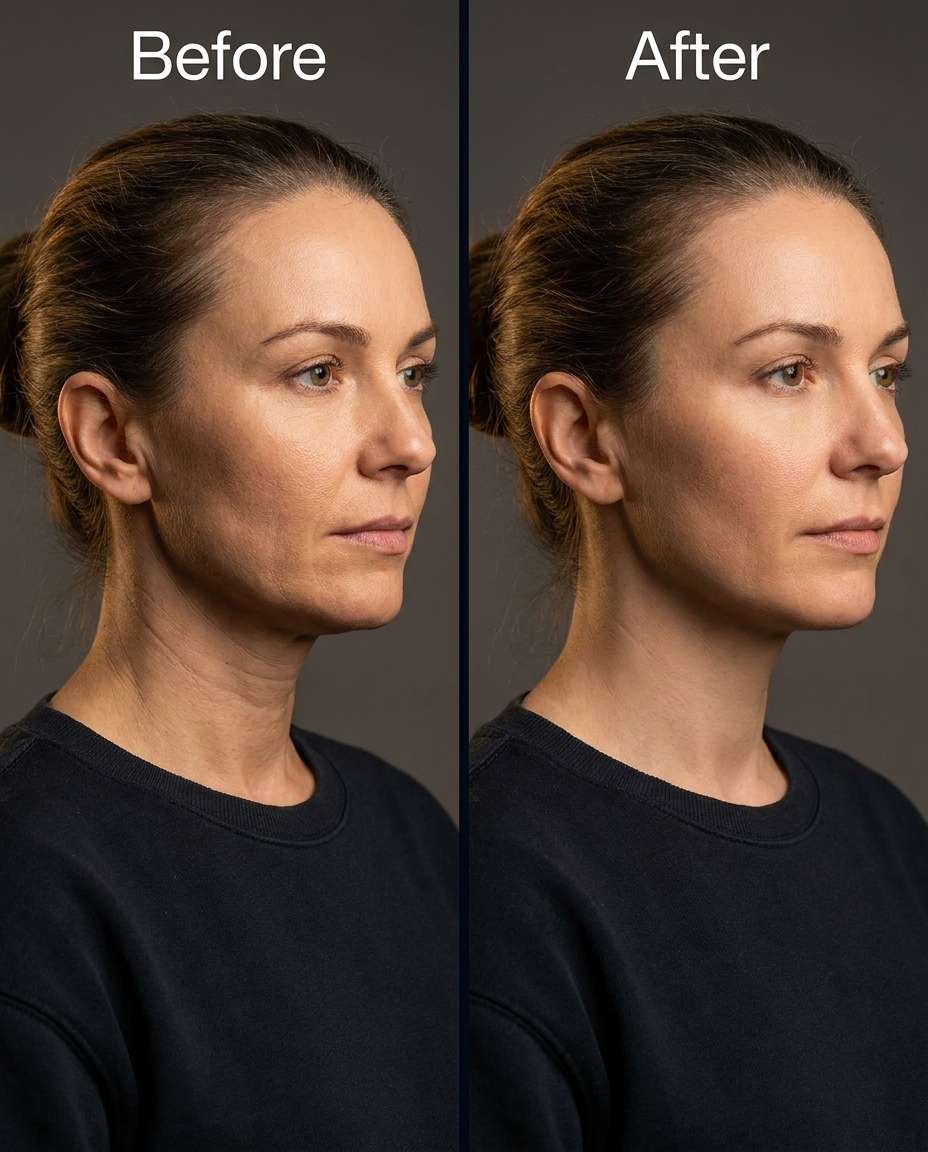 sideprofile neck lines photo